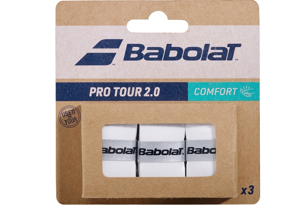 Намотка Babolat Pro Tour 2.0 3 штуки (белый)