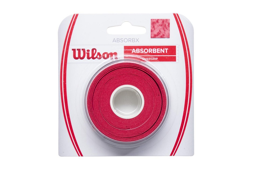 Намотка Wilson AbsorbX Overgrip 3 штуки (красный)