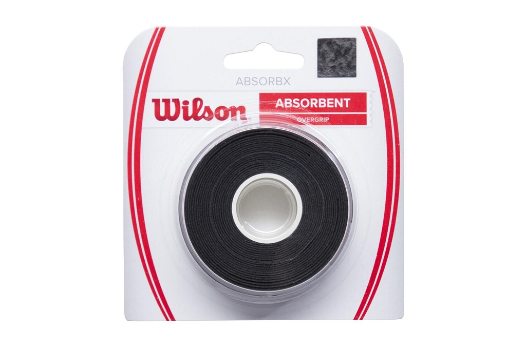 Намотка Wilson AbsorbX Overgrip 3 штуки (черный)