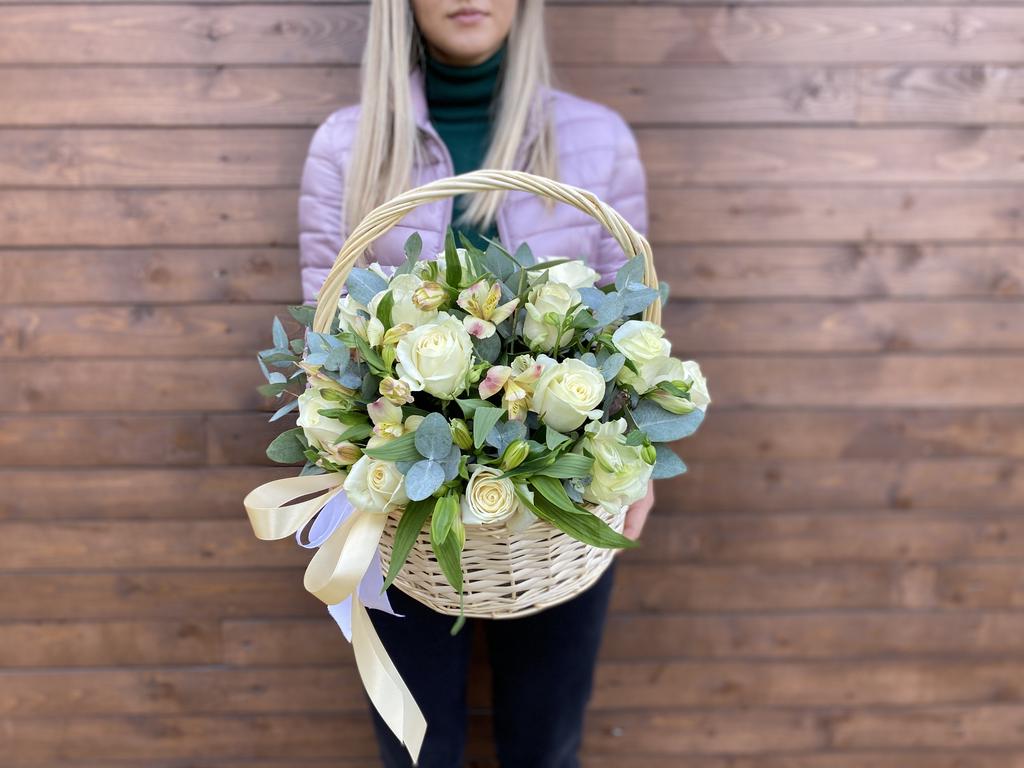 Корзина "Пудровое настроение"