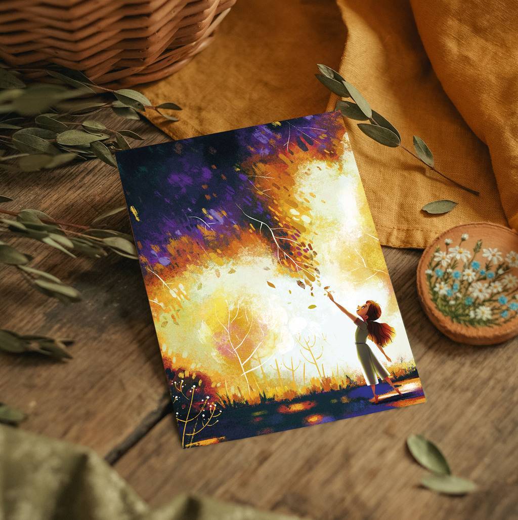 "Единение с природой" почтовая открытка