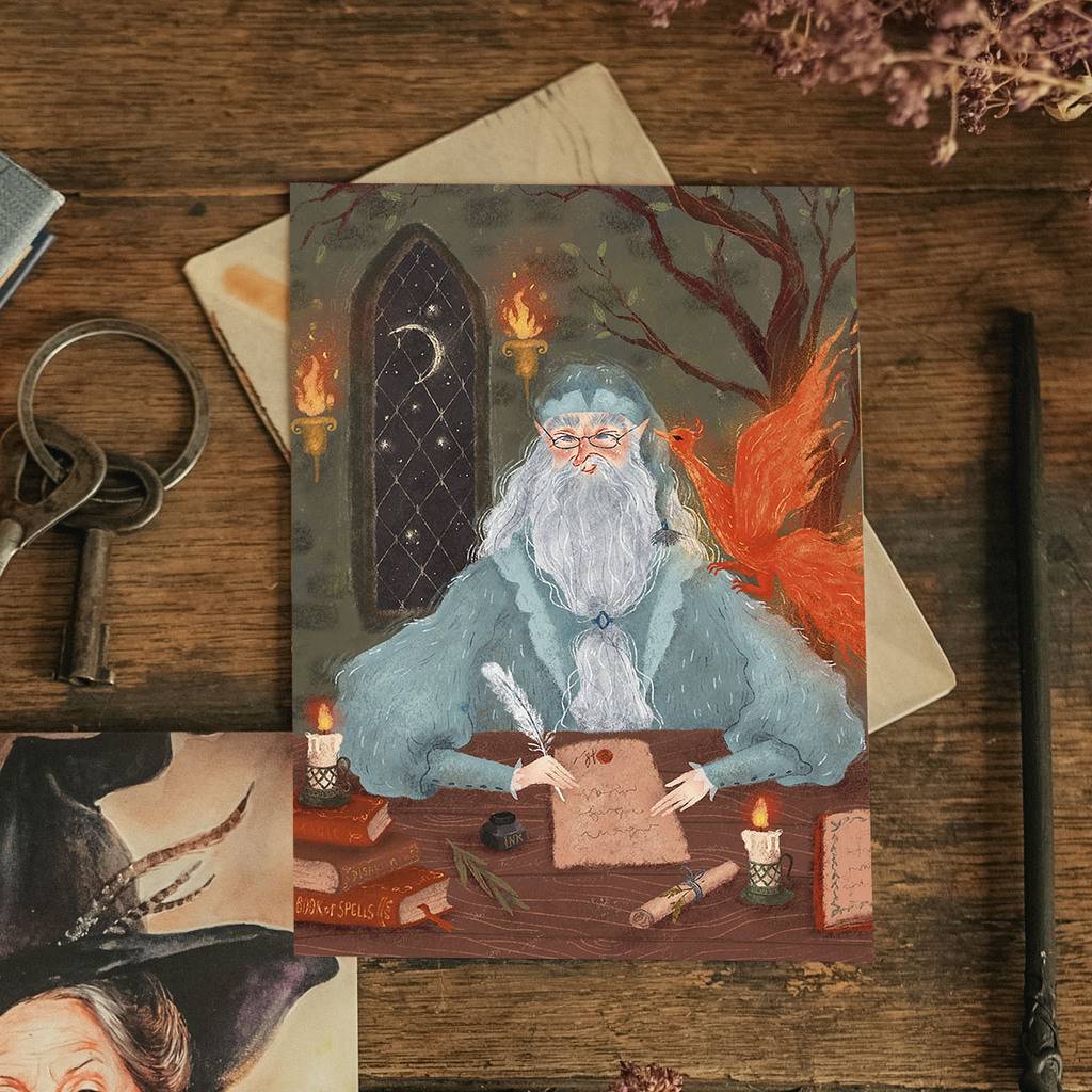 "Albus Percival Dumbledore" почтовая открытка