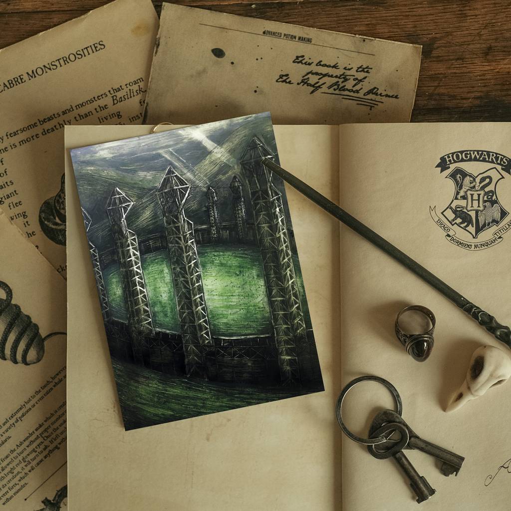 "Поле для квиддича" почтовая открытка