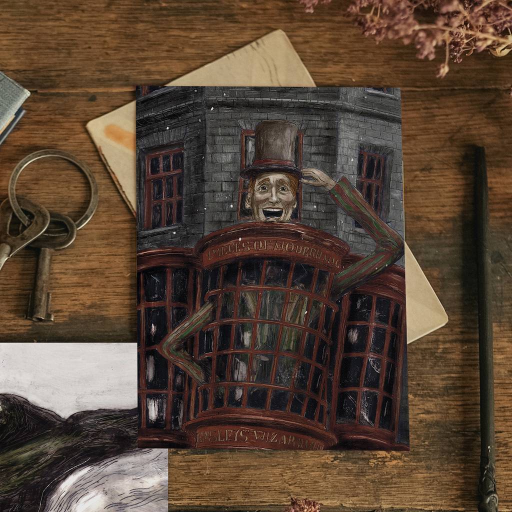 "Ollivander's Wand Shop" почтовая открытка