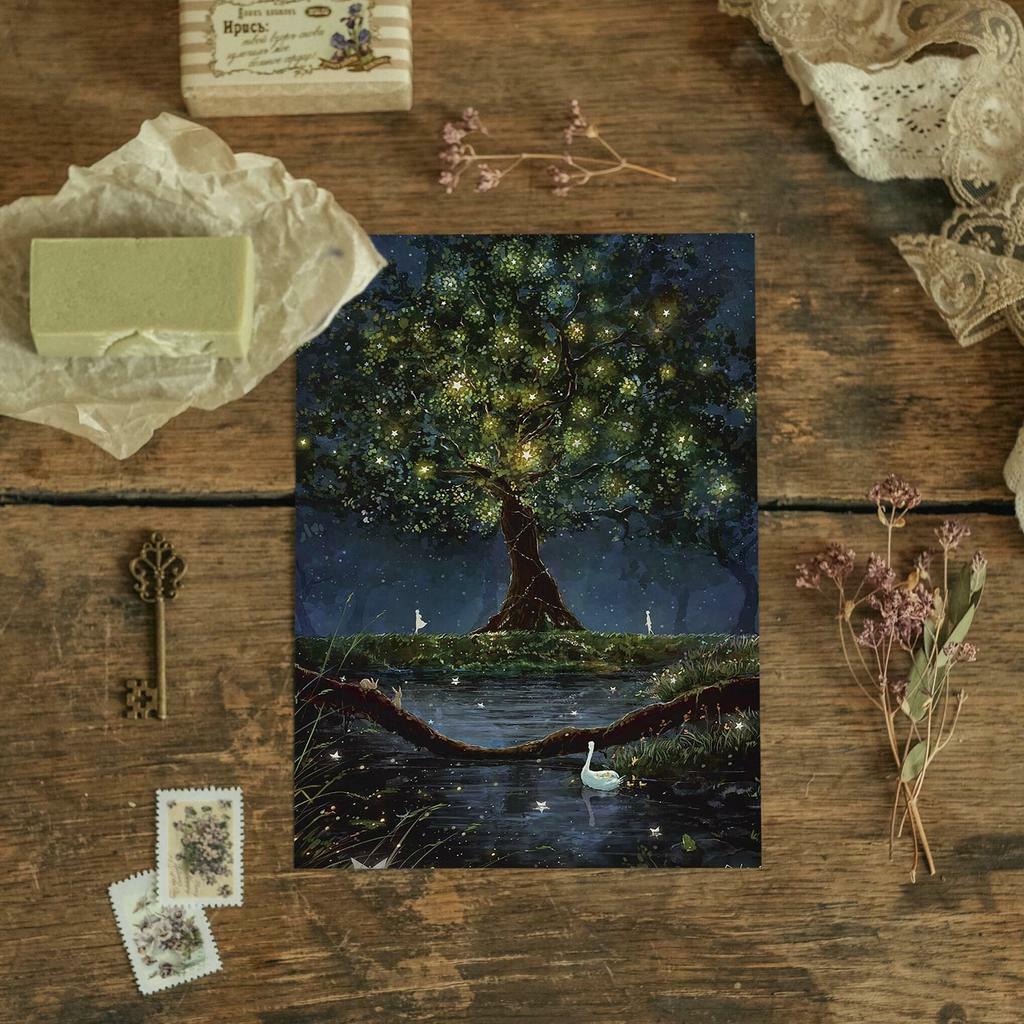 "У звёздного дуба" почтовая открытка для посткроссинга