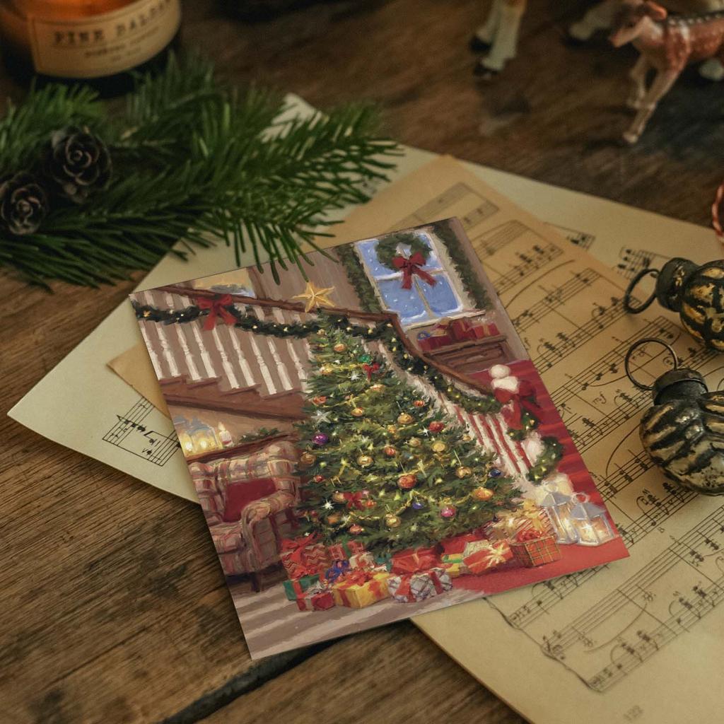 "Атмосфера праздника" почтовая открытка для посткроссинга