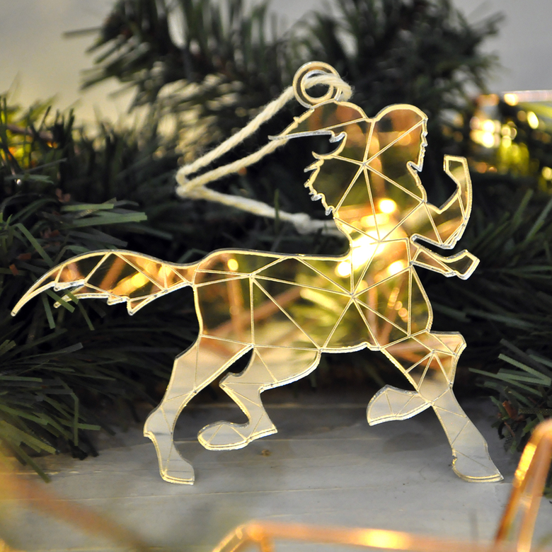 необычная новогодняя ёлочная игрушка кентавр - сувенир на новый год необычный подарок в виде кентавра