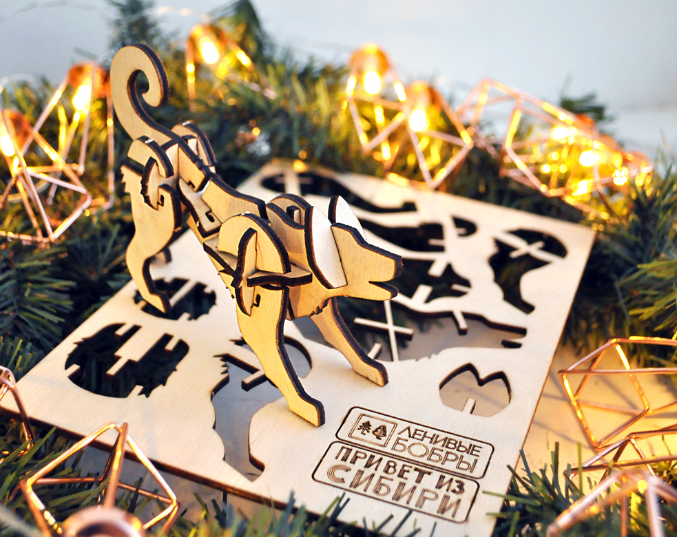 Сборный сувенир с сибирским характером - Лайка Зоя