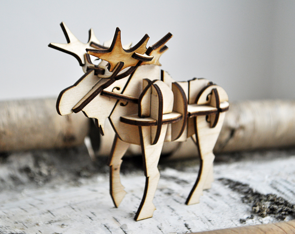 Сборный сувенир с сибирским характером - Лось Евдоким