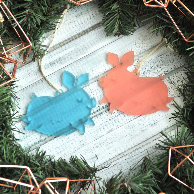 Ёлочная новогодняя игрушка - Символ года 2019 Свинья - купить необычный подарок на Новый год