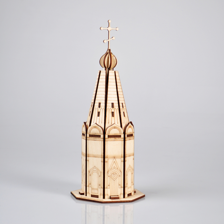 часовня параскевы пятницы деревянный конструктор сувенир - символ красноярска - необычный подарок из красноярска