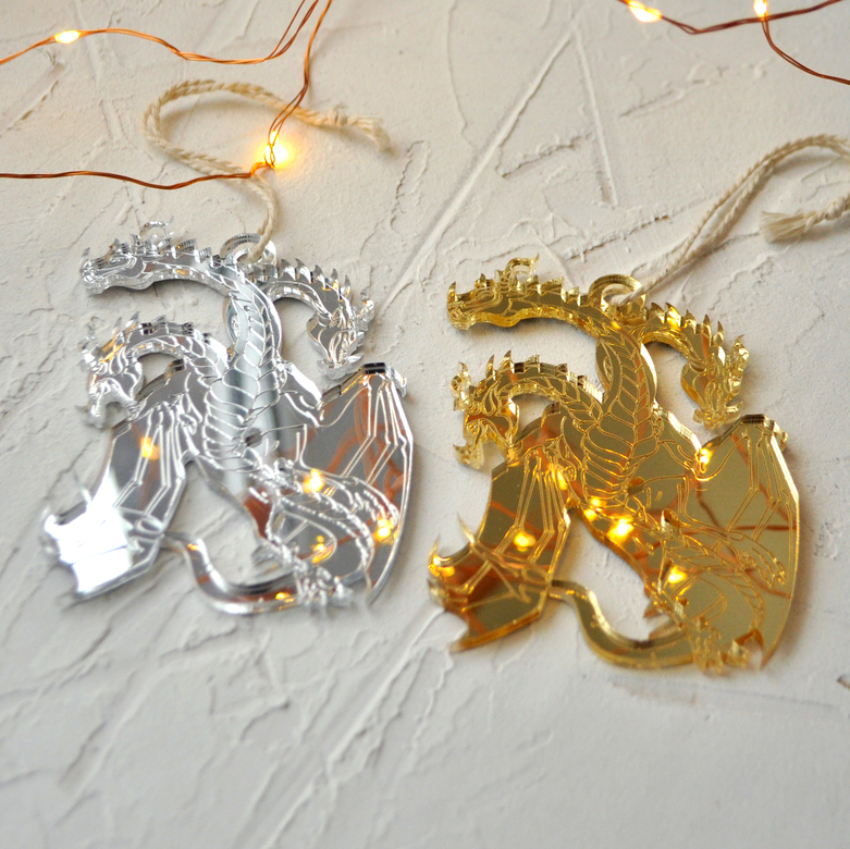 Ёлочная новогодняя игрушка - Змей Горыныч - купить необычный подарок на Новый год 2020