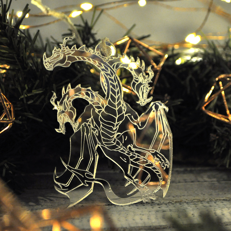 Ёлочная новогодняя игрушка - Змей Горыныч - купить необычный подарок на Новый год 2020