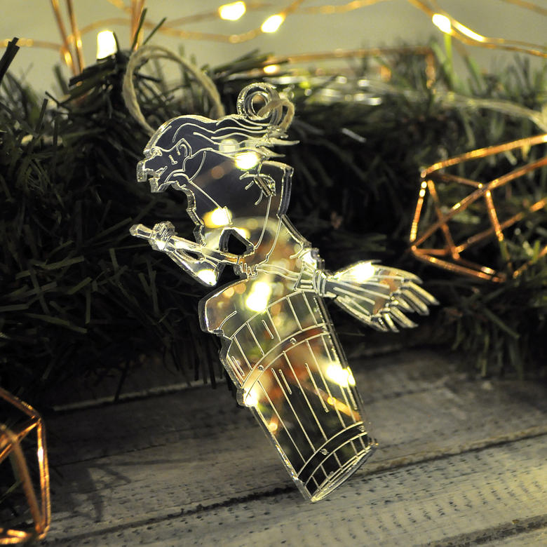 Ёлочная новогодняя игрушка - Баба Яга - купить необычный подарок на Новый год 2020