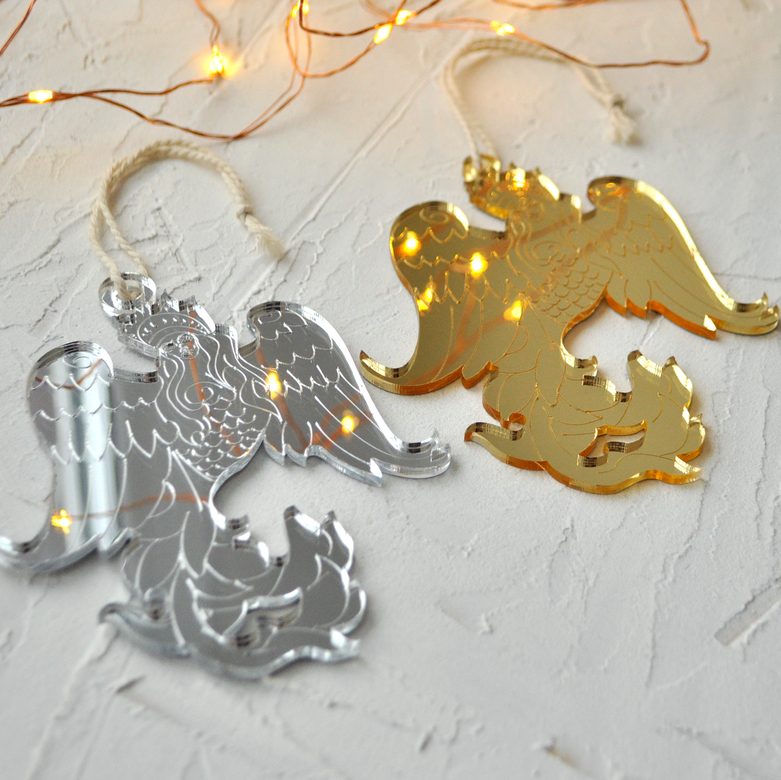 Ёлочная новогодняя игрушка - Вещая птица Гамаюн - купить необычный подарок на Новый год