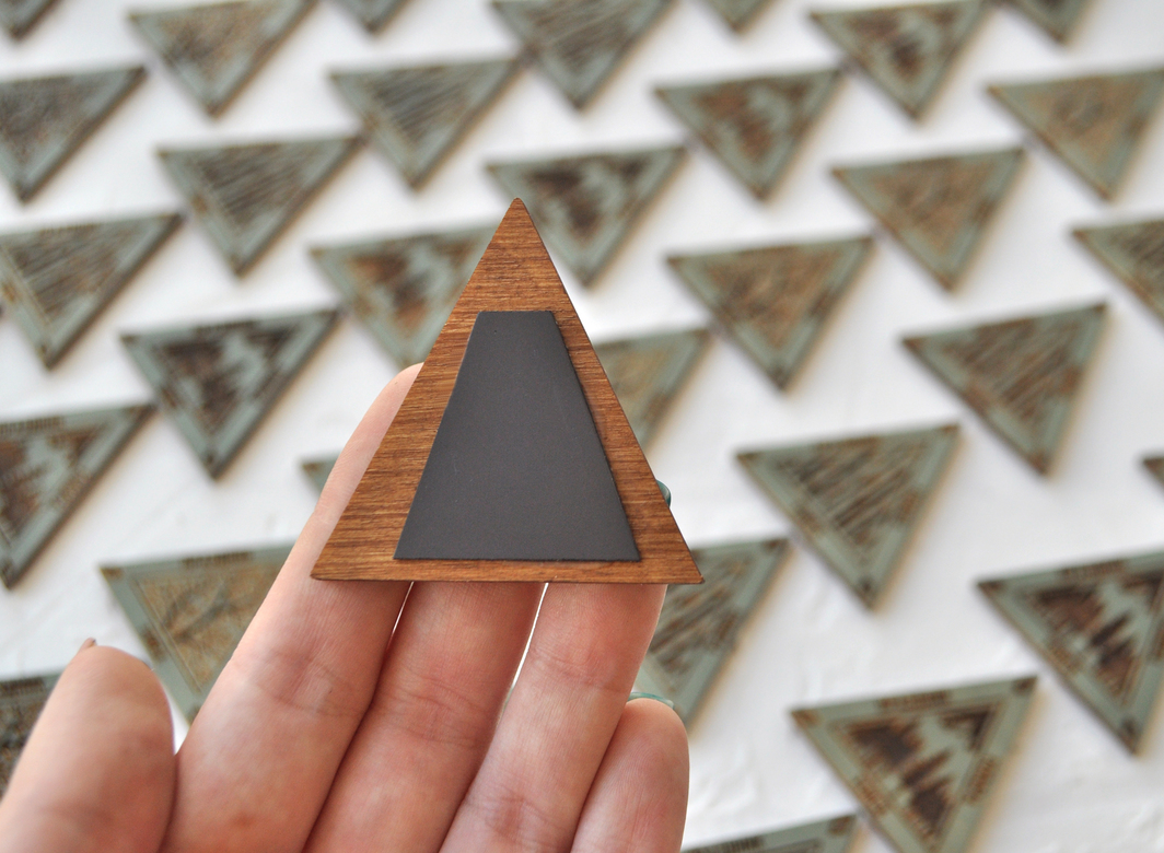 Магниты из дерева с гравировкой