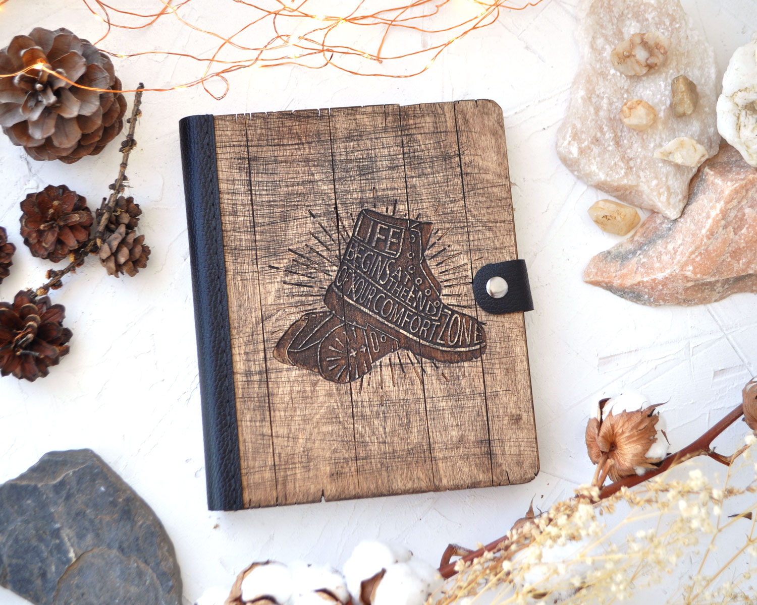 Тетрадь со сменными блоками "Ботинки путешественника"