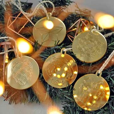 подарочный набор ёлочных игрушек с тигром