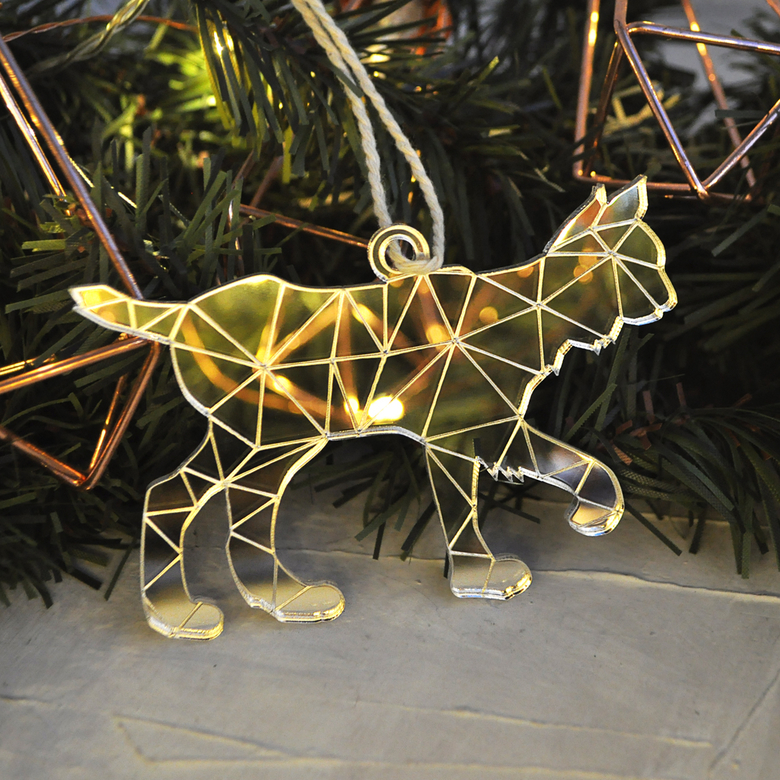 необычная новогодняя ёлочная игрушка рысь - сибирский сувенир на новый год в виде рыси