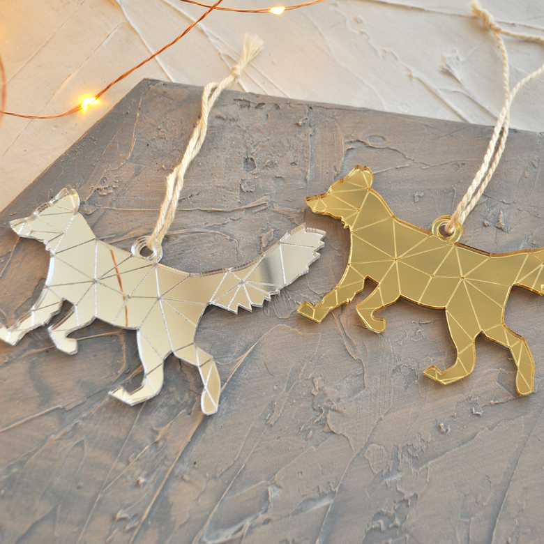 необычная новогодняя ёлочная игрушка лиса - сибирский сувенир на новый год в виде лисы