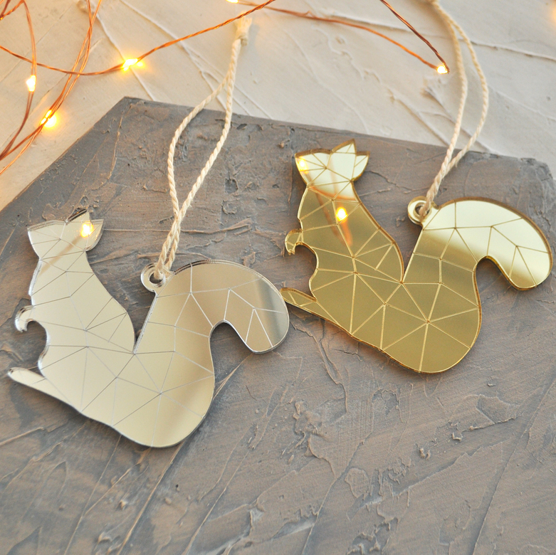 необычная новогодняя ёлочная игрушка белка - сибирский сувенир на новый год в виде белочки