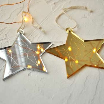 необычная новогодняя ёлочная игрушка звезда - сибирский сувенир на новый год в виде звезды