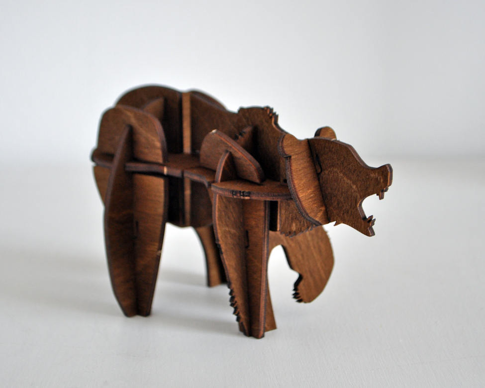 Сборный сувенир с сибирским характером - Бурый Медведь Иннокентий