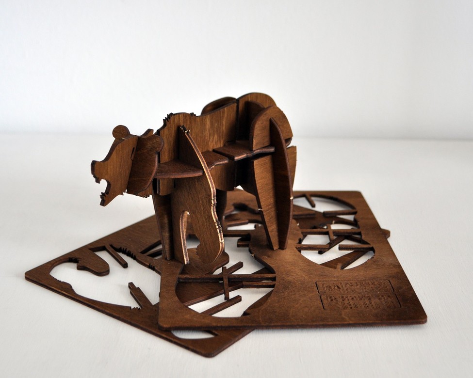 Сборный сувенир с сибирским характером - Бурый Медведь Иннокентий