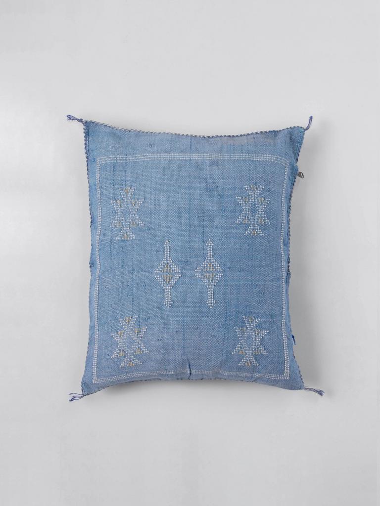 Подушка из шелка алоэ вера Blue Foncé
