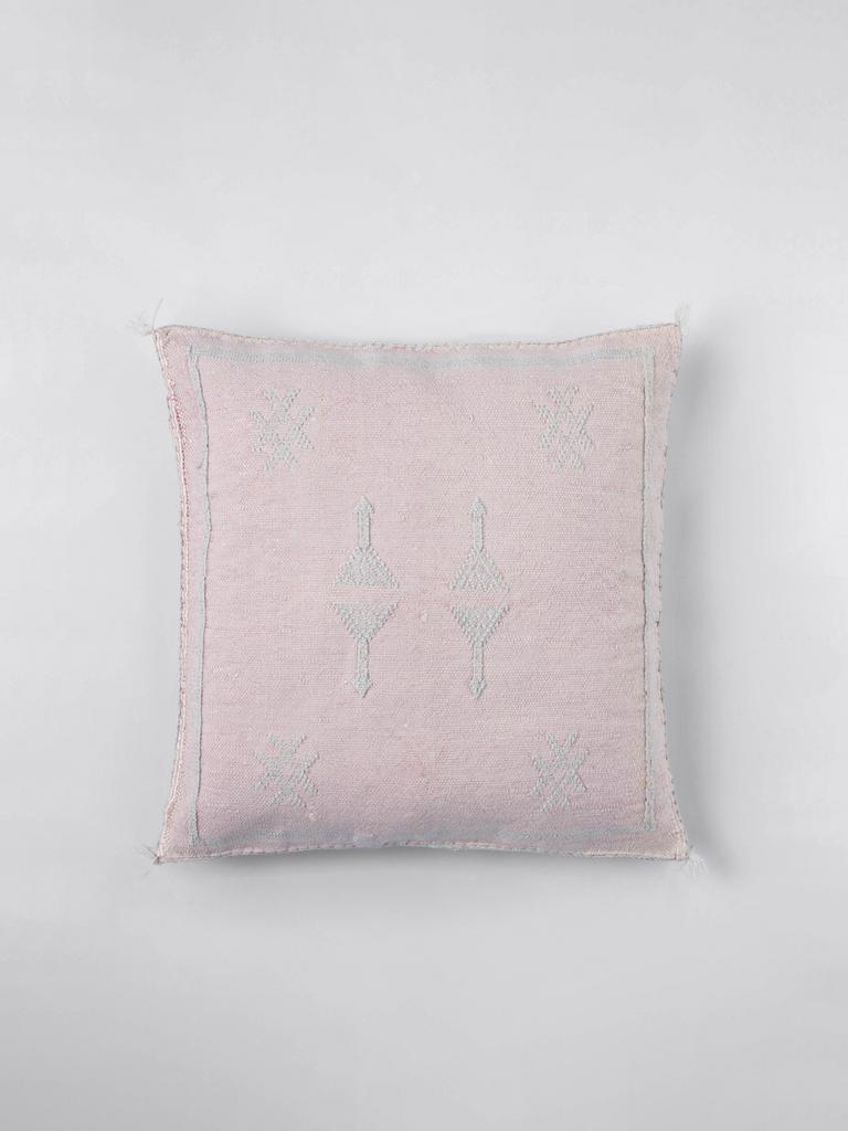Подушка из шёлка алоэ вера Rose Pâle
