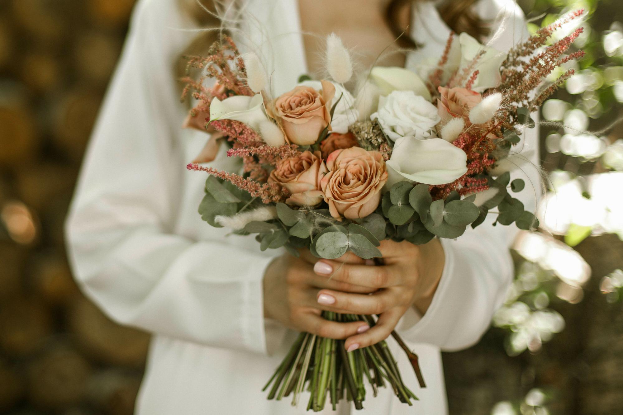 Свадебный букет "Капучино"