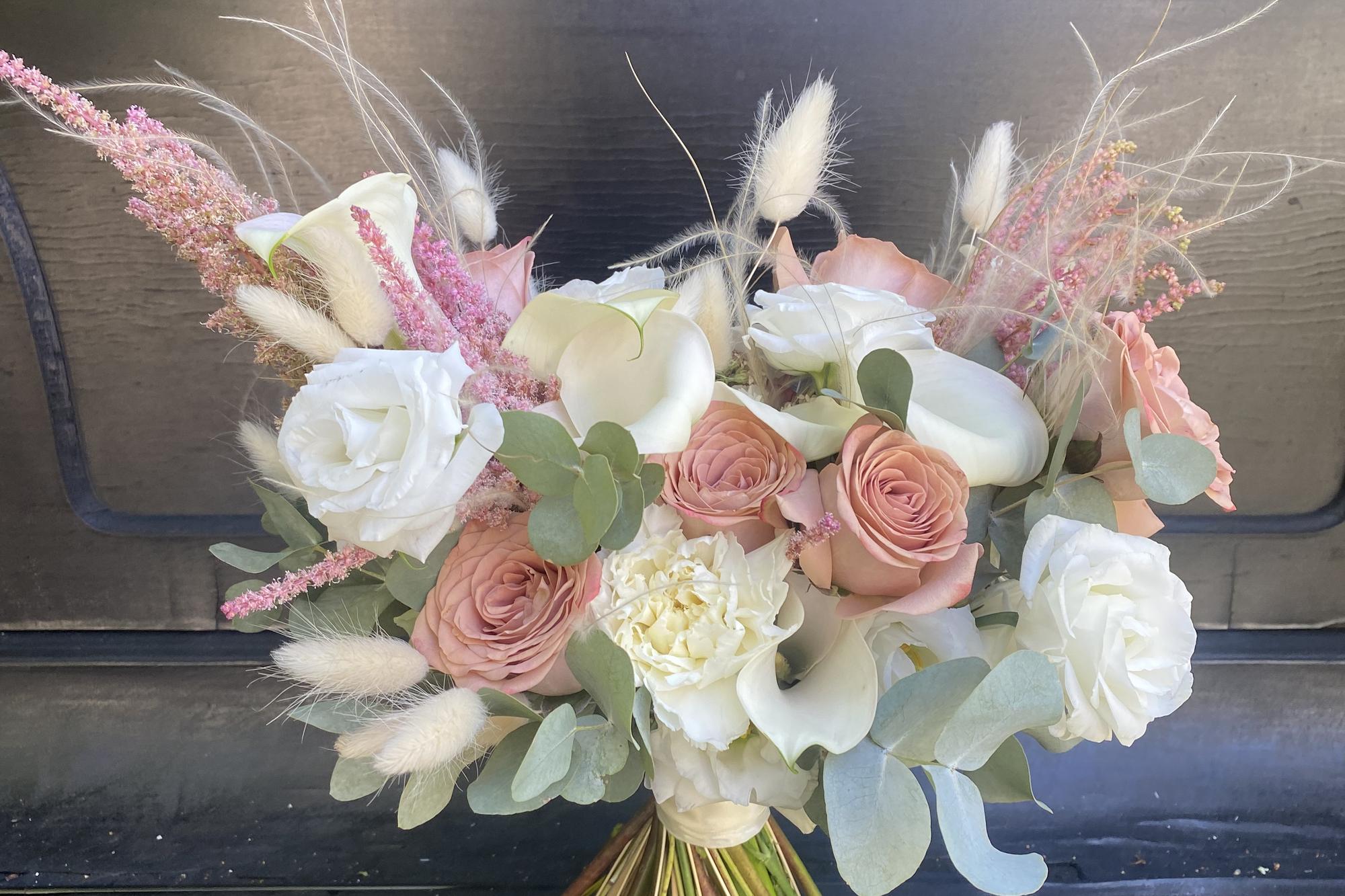 Свадебный букет "Cream"