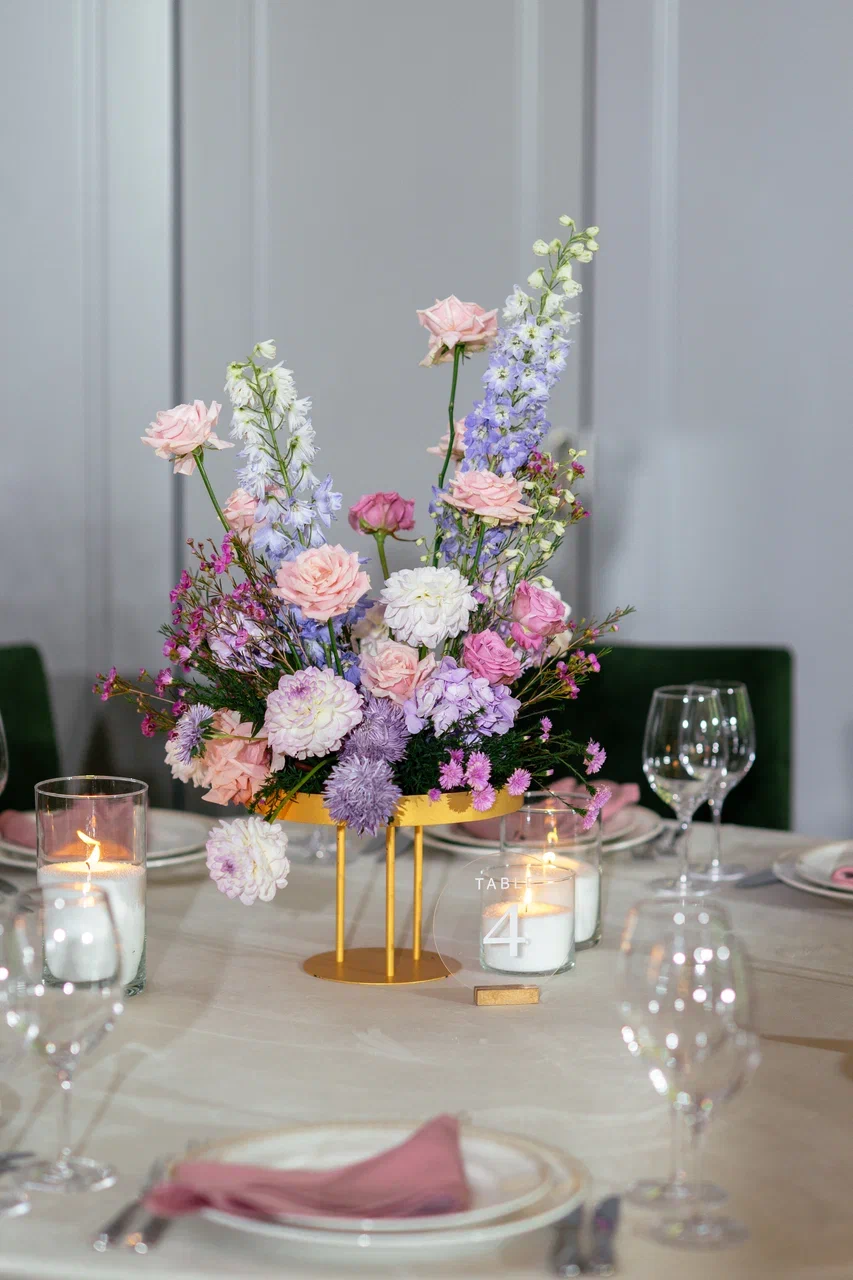 Композиция низкая "Пурпур"