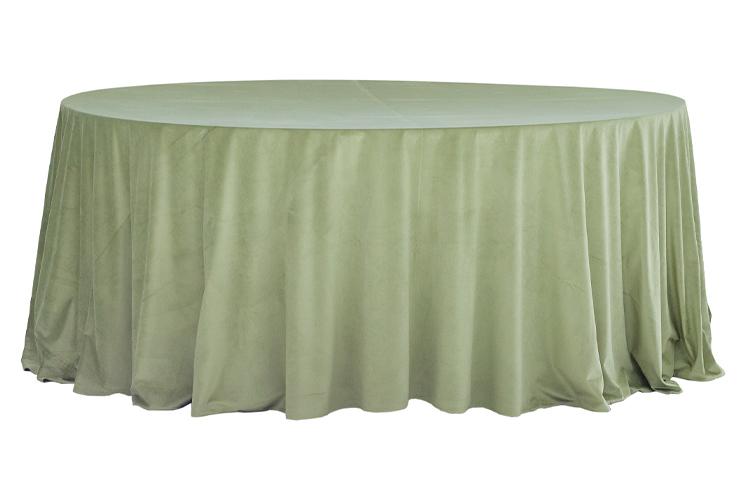 Скатерть круглая «Травяная» велюр