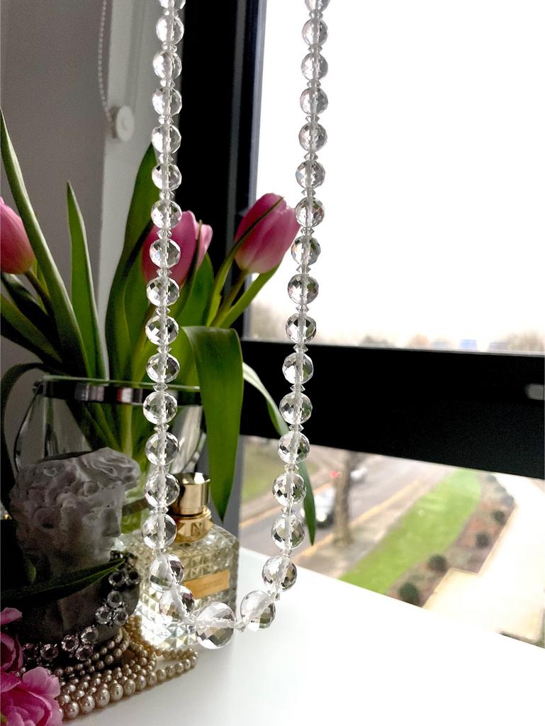 Длинное хрустальное колье