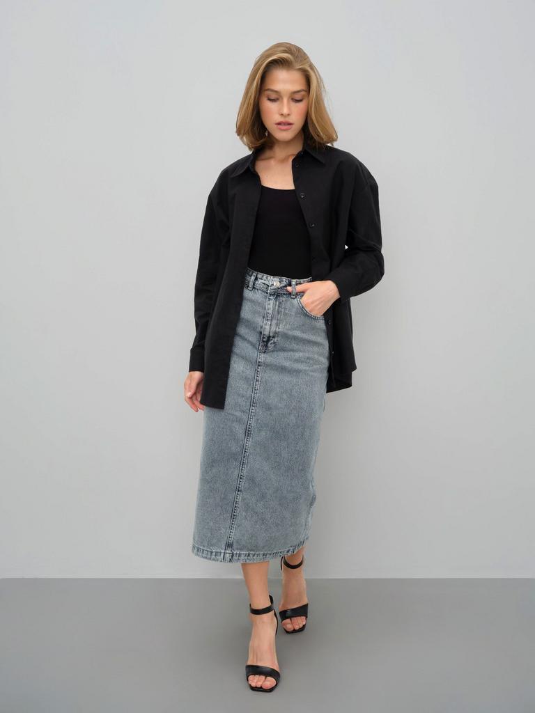 Юбка джинсовая (меланж)