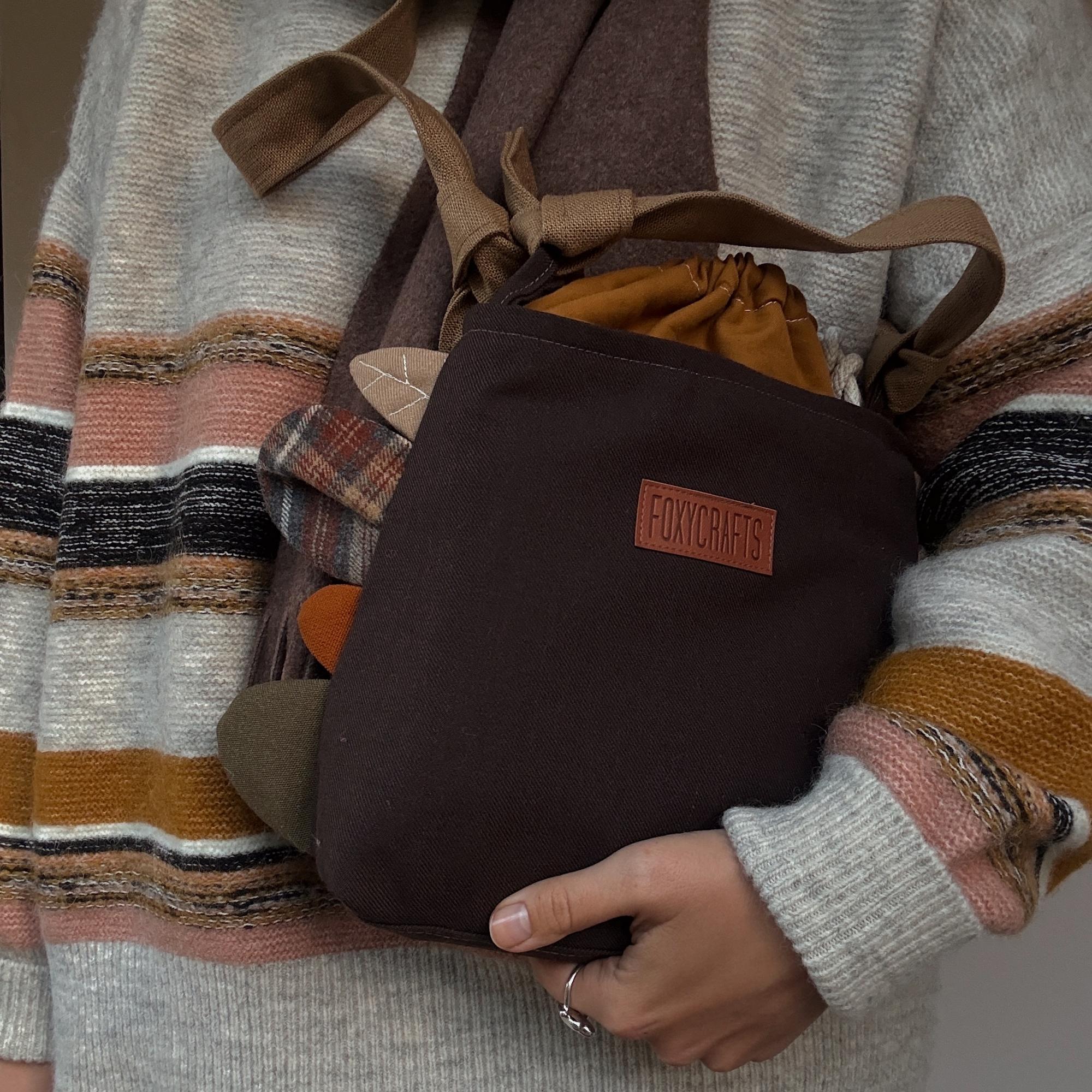 Сумка ФЛОРА темно-коричневая