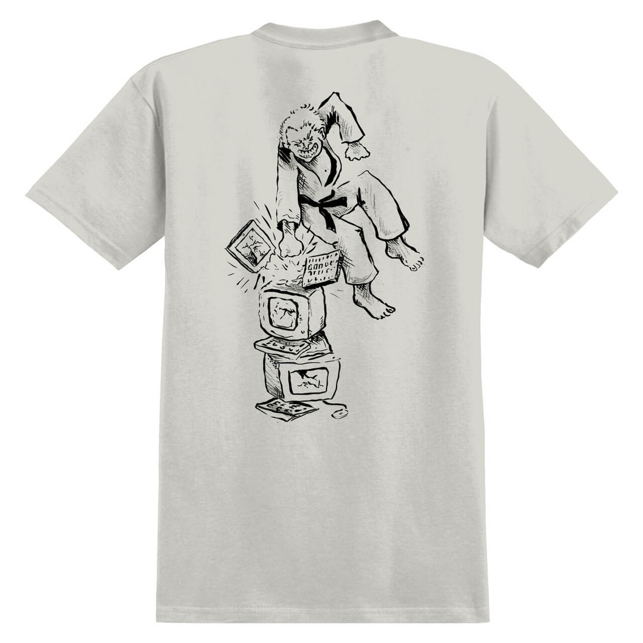 футболка Antihero I Hate Computers Tee Ice Grey