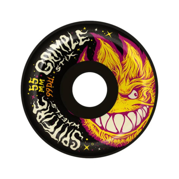 колеса Spitfire F4 99 Grimple Stix Head Blk 55mm