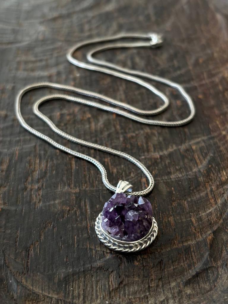 Кулон аметист