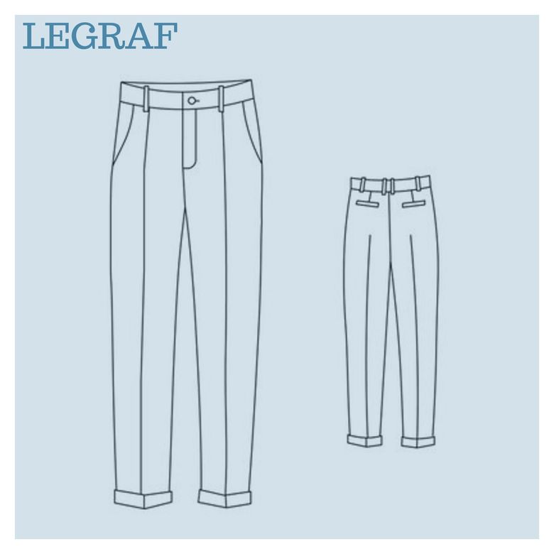 Выкройка мужских чиносов М_003