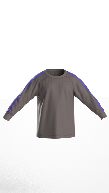 Выкройка детской толстовки D_001