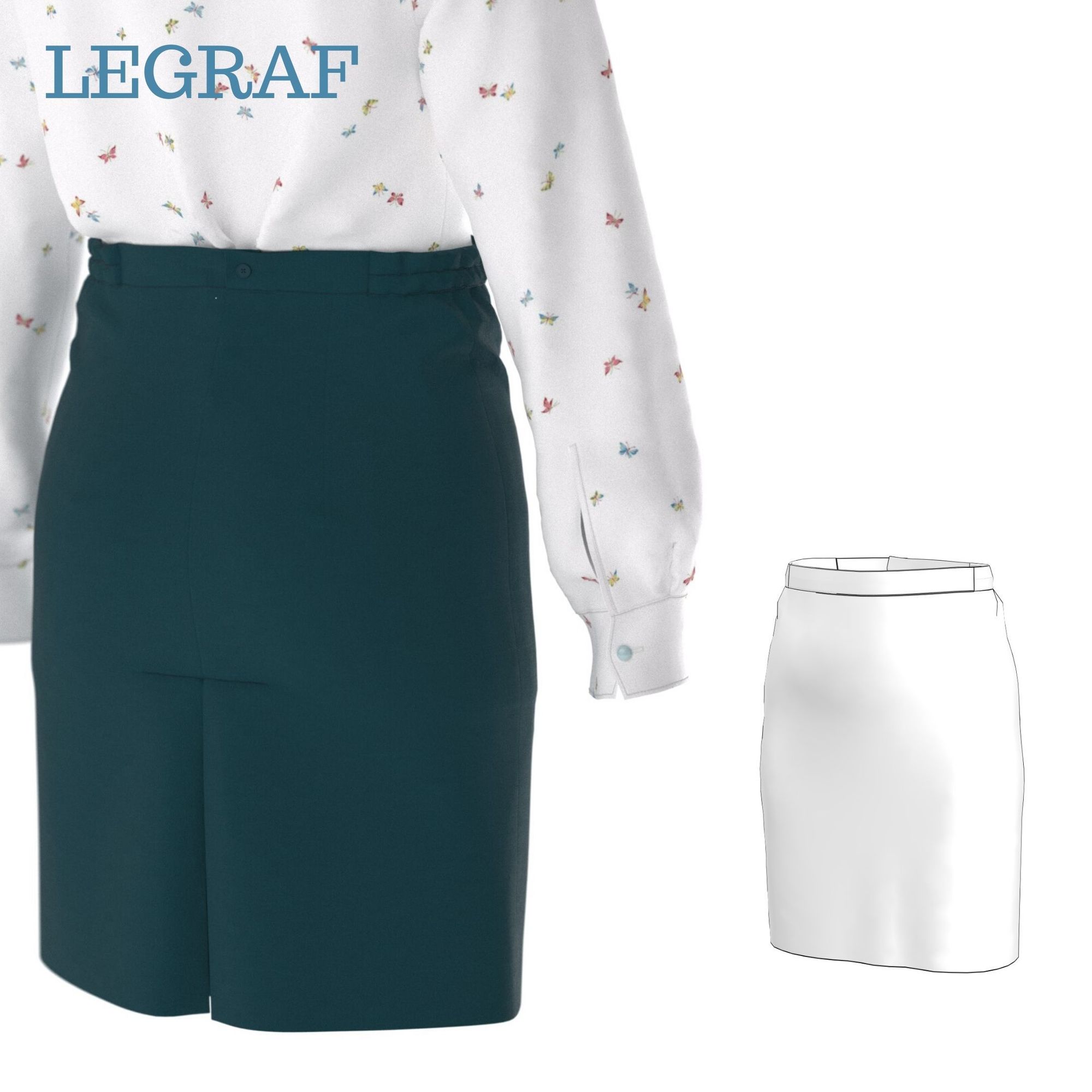 Выкройка школьной юбки