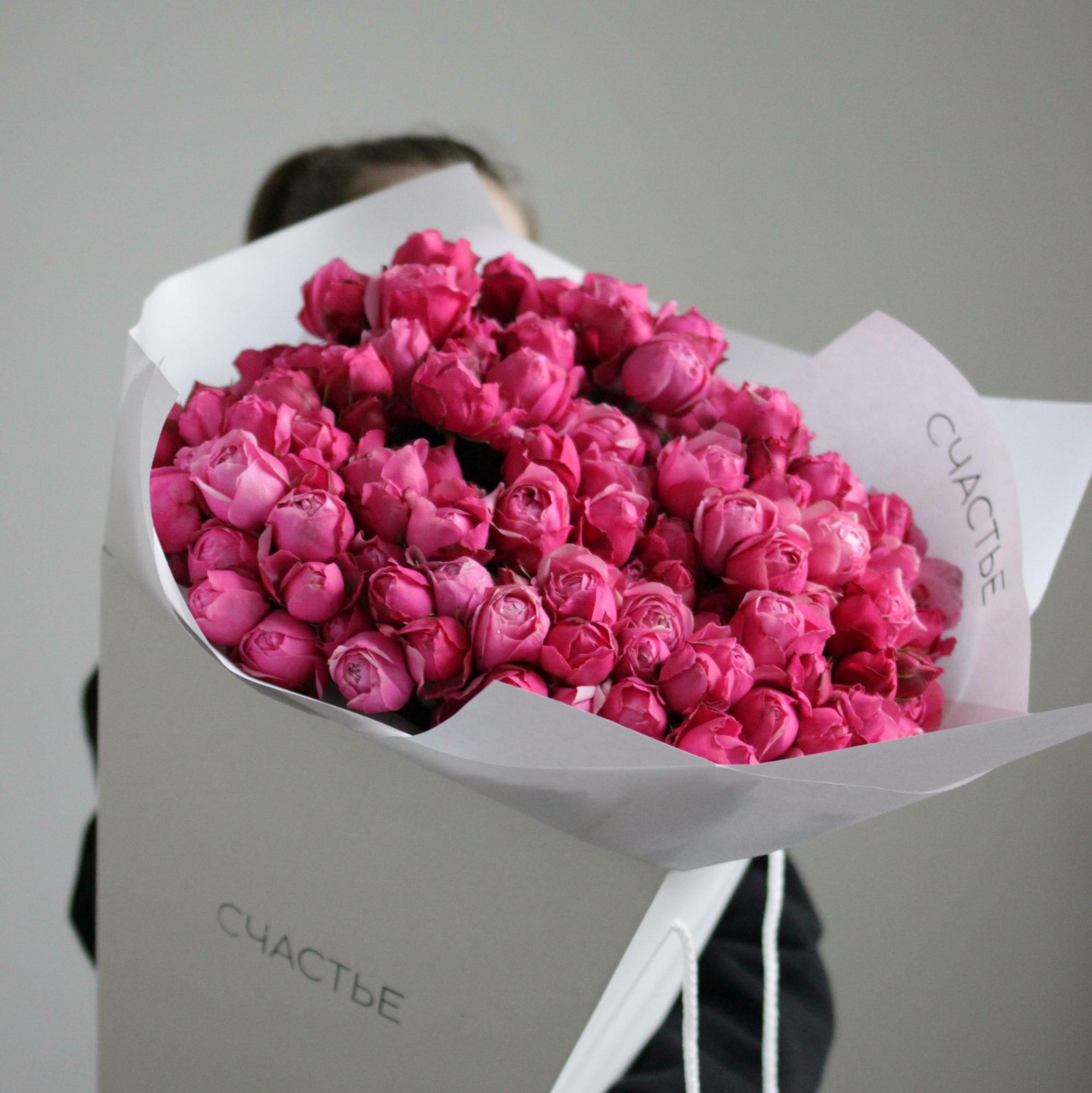 Моно кустовых пионовидных  роз