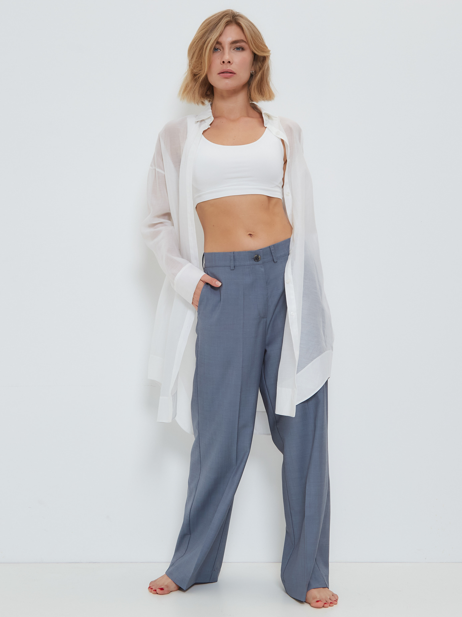 Брюки прямые