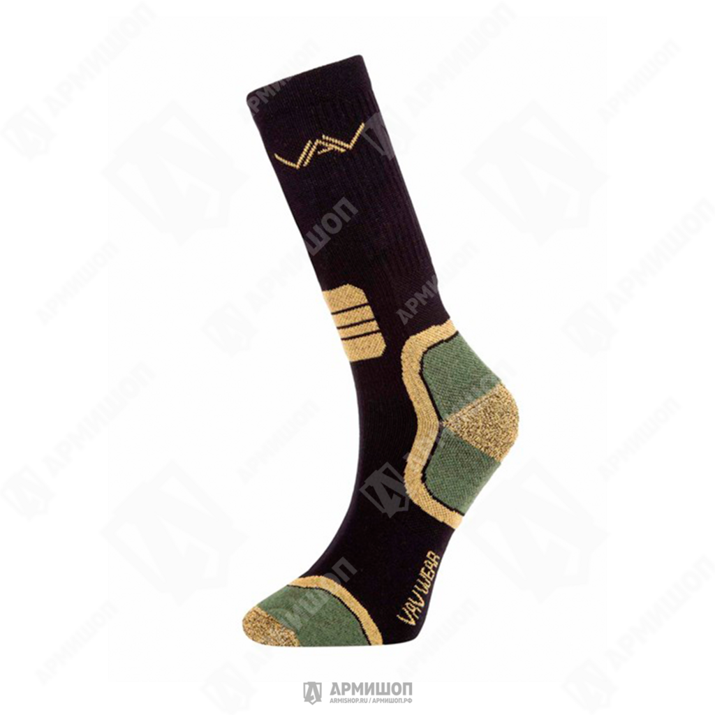 Носки Vav Wear Running (высокие) Black Beige