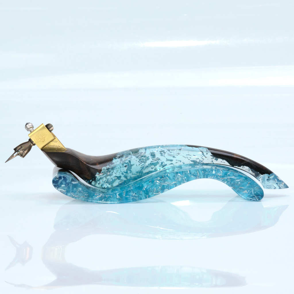 Obliquepenholder  "Winterfell" silver needles