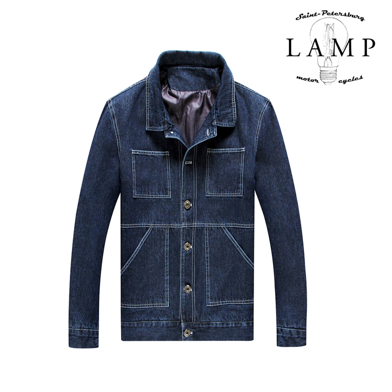 Line denim jacket 8057