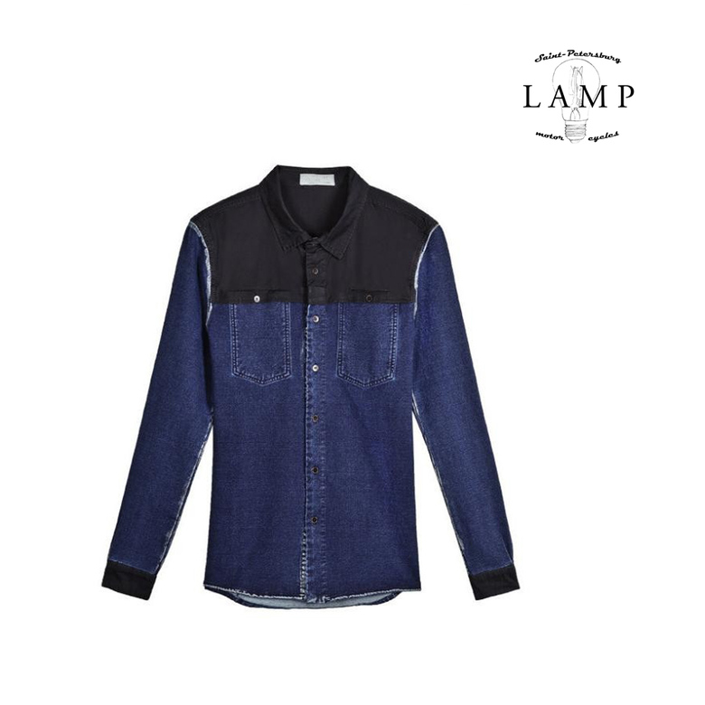 Long 2*denim shirt 41374