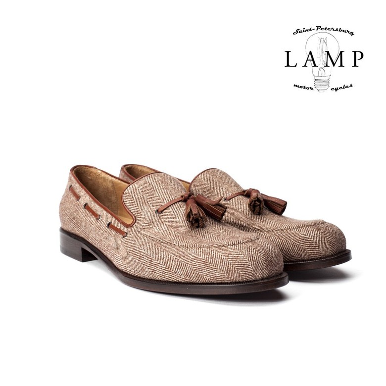 LOAFERS TWEED BROWN